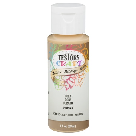 Testors Interior Paint, Golds, 2 oz 292496A